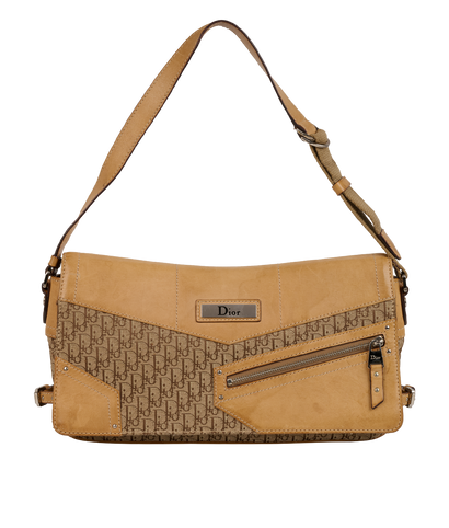 Vintage Trotter Shoulder Bag, &pound;550, Handbags, Beige, Canvas, Front view